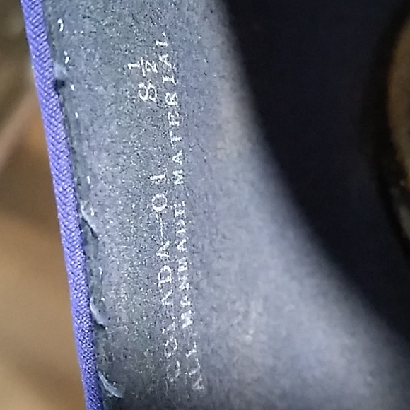 Anne Michelle Blue/Black Platform Spiked Heels. Size 8.5 - Picture 9 of 10